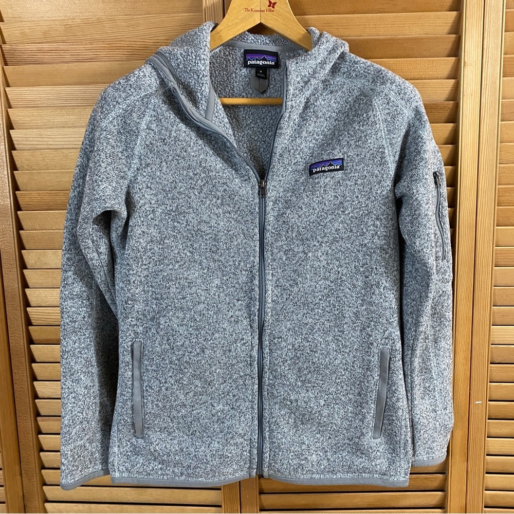 Patagonia Women's Better Sweater® Fleece Jacket Birch White M Zip Up Hoodie